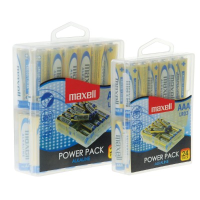 Miniceruza elem (AAA), alkáli, 4x6db - LR03 24PK POWER PACK Maxell